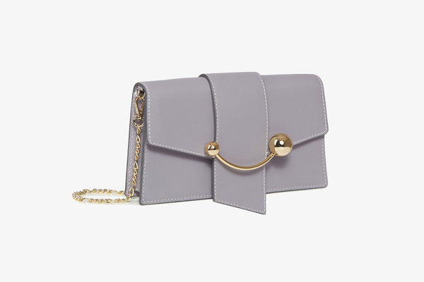 STRATHBERRY Mini Crescent Leather Shoulder Bag